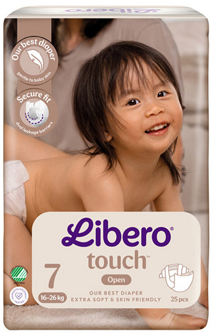 Libero 麗貝樂 嬰兒紙尿褲 touch 7號 16~26kg, 25個, 第7階段