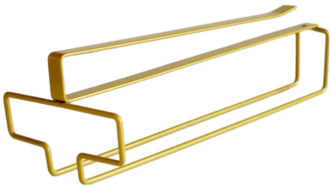 루미온 심플 와인잔 무타공 걸이 골드, 1개