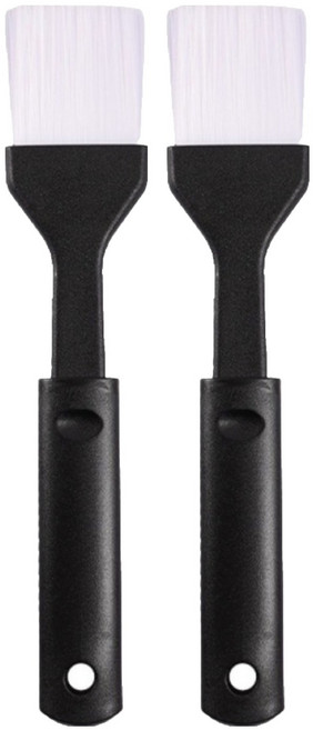 다조아샵 털 안 빠지는 베이킹 오일 브러쉬, 검정색, 2개