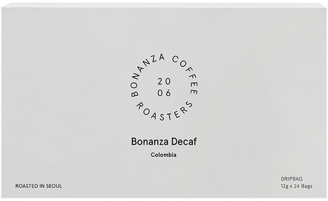 보난자커피 스페셜티 원두 드립백 커피 디카페인, 12g, 1개, 24개입