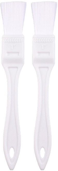 다조아샵 털 안 빠지는 베이킹 오일 브러쉬, 화이트, 2개