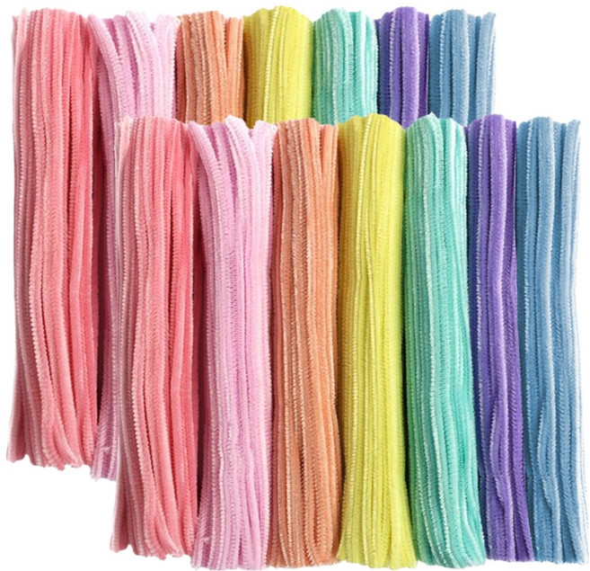 베이루 파스텔 컬러 철사 모루 100p, 혼합색상, 2개