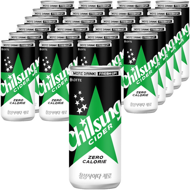 칠성사이다 제로 탄산음료, 310ml, 24개