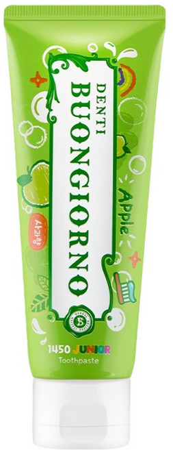 덴티본조르노 일사오공 고불소 주니어 치약 사과향, 80g, 1개