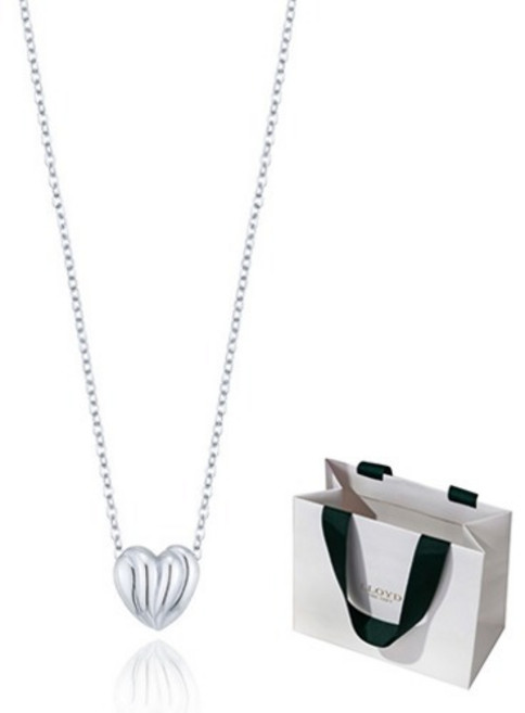 로이드 여성용 쇼콜라 하트 14K 골드 목걸이 LNN25052G + 쇼핑백