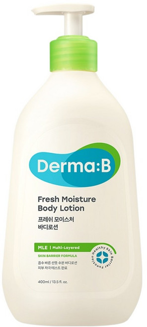 Derma B 清新保濕身體乳液, 400ml, 1個