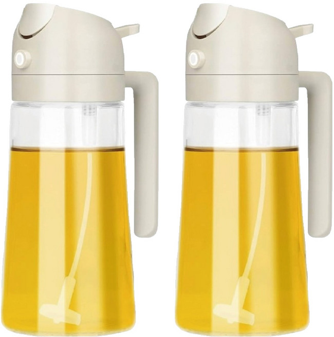 아울리빙 2way 유리 오일 스프레이 고급형, 2개, 470ml