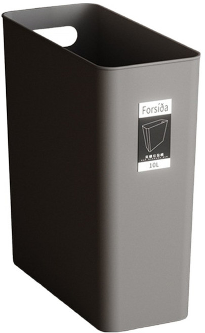 맙소샵 깔끔 심플 틈새 슬릿 거실 사무실 휴지통 BRP2745, 그레이