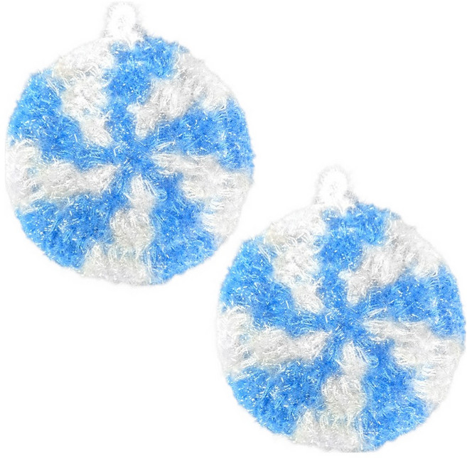 월드크린 반짝이 아크릴 수세미 사탕