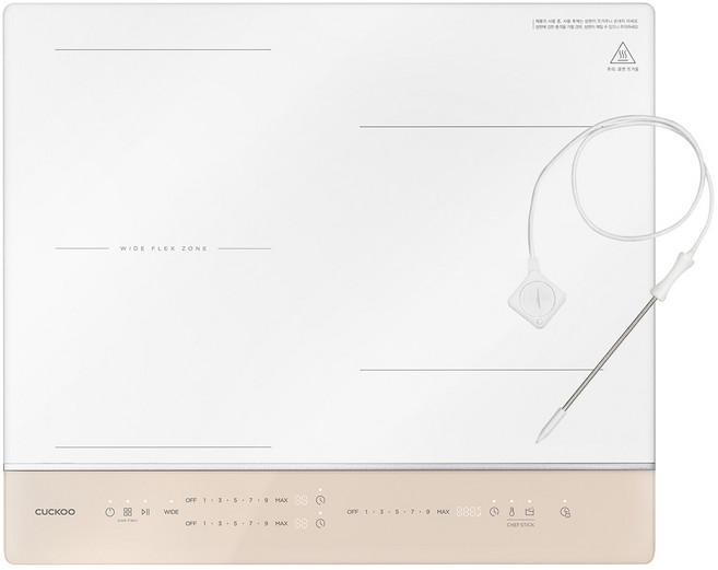 쿠쿠 빌트인 셰프스틱 화이트 인덕션 3구, CIR-EP349FGP