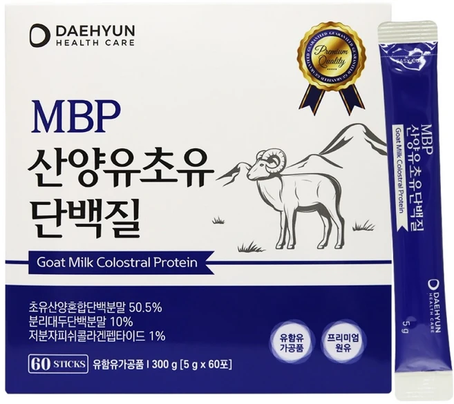 대현헬스케어 MBP 산양유초유 단백질 60p, 1개, 300g - 쿠팡