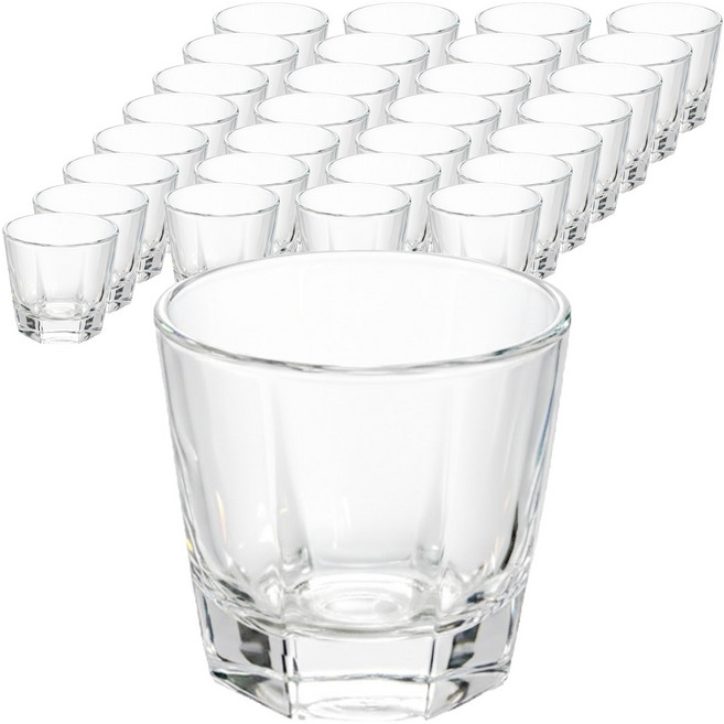 LIVINGMATE 防摔PC燒酒杯 60ml, 透明, 30個