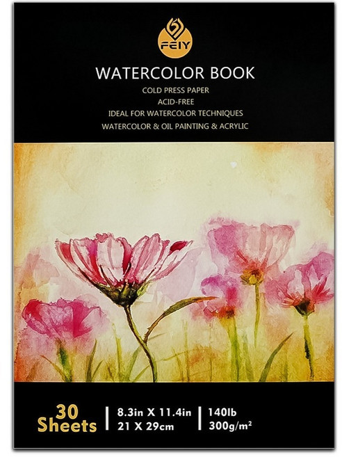 페이위 수채화 종이 스케치북 번화 5W0911 300g, 30개