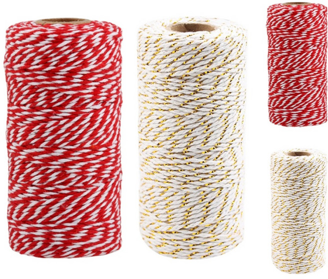 KHOKURI 大容量禮品包裝棉繩麻繩組 5W0892, 1套, 100m, 混合顏色