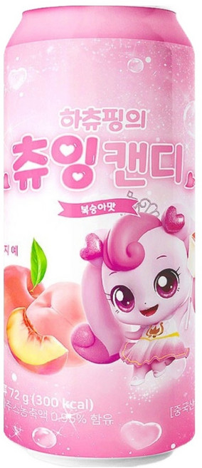 캐치티니핑 하츄핑의 츄잉캔디 랜덤발송, 1개, 72g, 복숭아맛