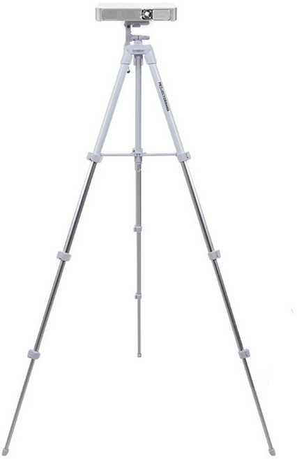 프로젝터매니아 빔프로젝터 미니빔 휴대용 삼각대 화이트, PJM-T4, 1개