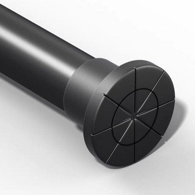 하이어데코 유광 초강력 찰떡 길이조절 못없이 커튼 압축봉, 블랙