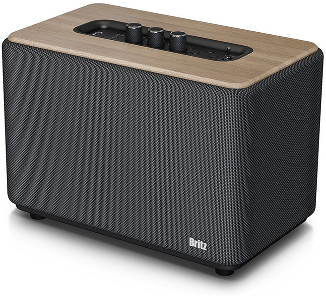 브리츠 프리미엄 블루투스 스피커, 내추럴 오크, BZ-CM500