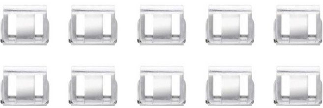 주식회사아텍스 바지 밑단 고정클립, 투명, 10개