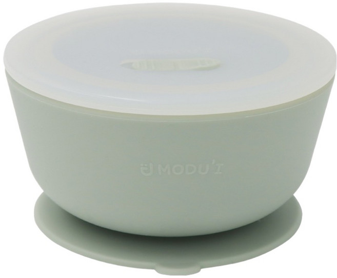 모두아이 유아용 실리콘 흡착볼, 그린릴리, 1개, 300ml