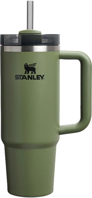 STANLEY 台灣公司貨 冒險系列 吸管隨手杯2.0, 軍綠色, 1個, 880ml