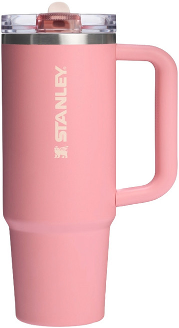 STANLEY 台灣公司貨 防漏吸管隨手杯, 砂岩粉, 1個, 880ml
