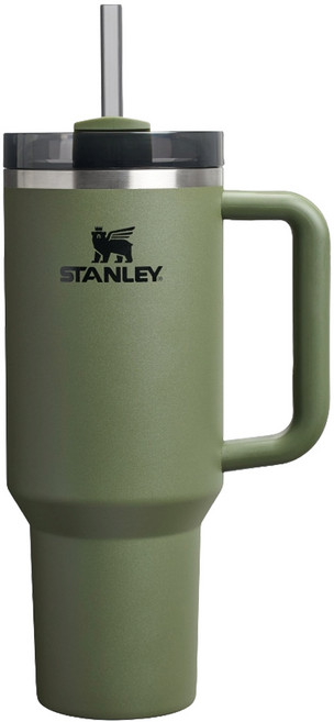 STANLEY 台灣公司貨 冒險系列 吸管隨手杯2.0, 軍綠色, 1個, 1.18L