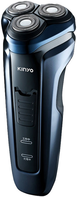 Kinyo 三刀頭水洗電動刮鬍刀, 黑色, NKS-603