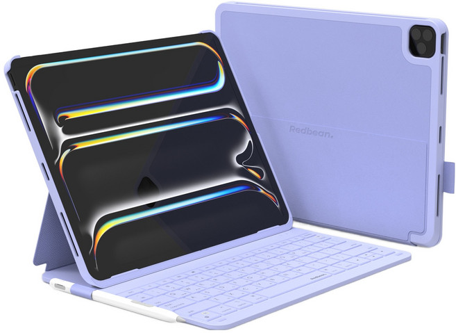 레드빈 블루투스 무선 매직 키보드 케이스, 미스티바이올렛, 1개