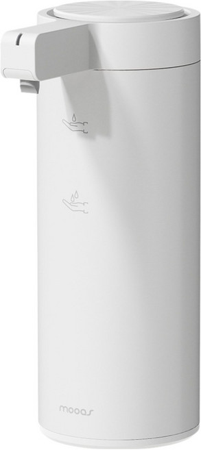 무아스 프리미엄 슬림 메탈 젤타입 자동 디스펜서 충전타입, 화이트, 1개