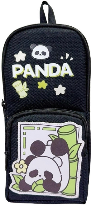 아베른 팬더 파우치형 필통, 블랙, 1개