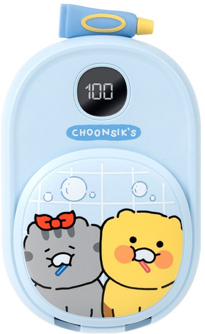 카카오프렌즈 춘식이 짝꿍 듀얼 UV 칫솔 살균건조기, 춘식이 블루