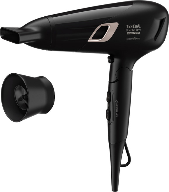 테팔 스튜디오 무빙 파워 헤어드라이어 2100W, 블랙, HV5896K0