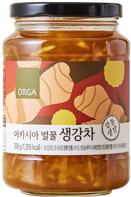 올가홀푸드 아카시아 벌꿀 생강차, 550g, 1개입, 1개