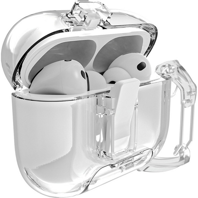 아이몰 분실방지 핸드폰 거치 맥세이프 도어락 케이스, 투명, 1개, 에어팟Pro3