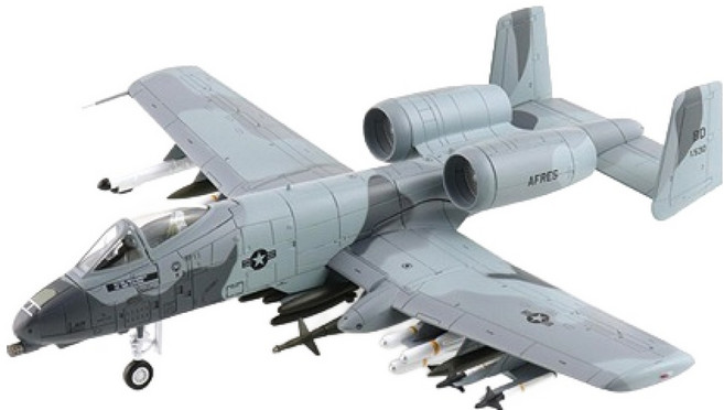 하비마스터 1/72 A-10A 썬더볼트 공격기 1990 전투기모형 다이캐스트 422164, 그레이, 1개