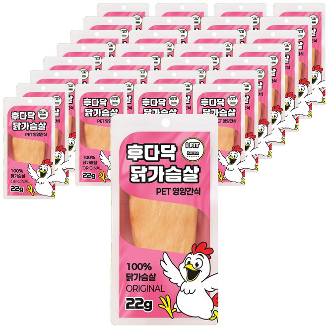 아이핏 고양이 후다닥 닭가슴살 간식, 22g, 30개