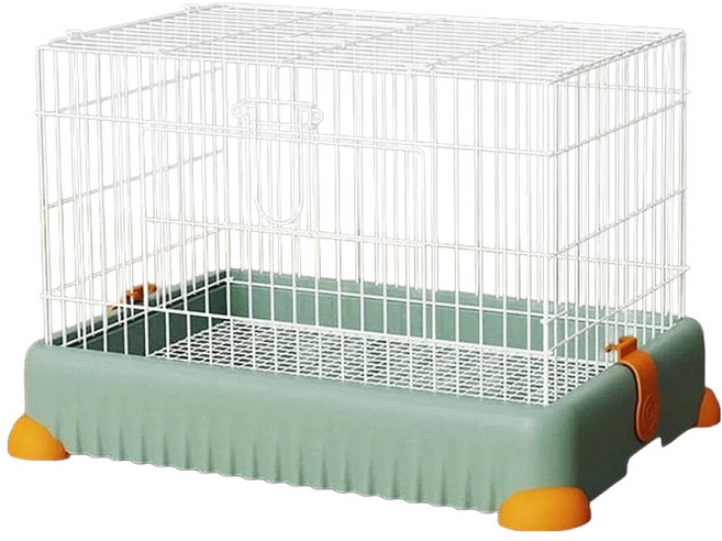 PET'S HANDLER Rabbit 兔子 龍貓 熊熊籠子 LY-301 59 x 39 x 38 cm, 1個, 綠色