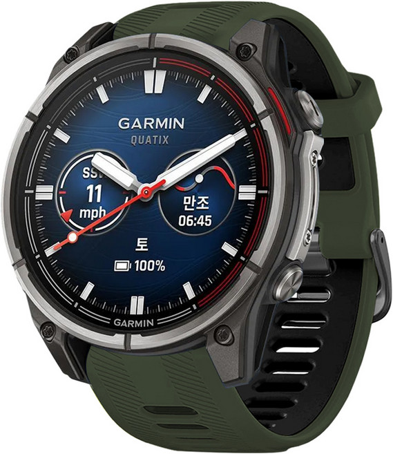 SPACE SHIELD Garmin 智慧手錶相容 跑者運動矽膠錶帶, 卡其黑, 1個