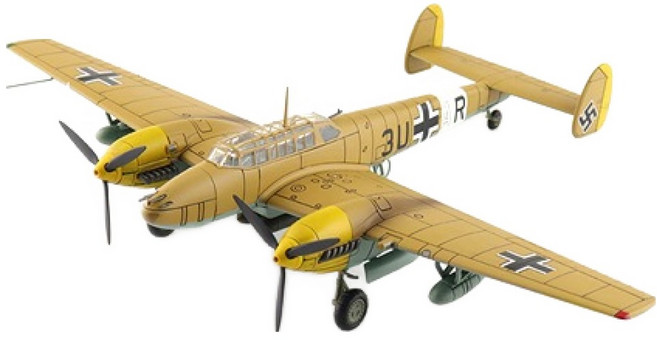 하비마스터 1/72 BF 110E-2 3U AR Italy 1941 전투기모형 다이캐스트 421044, 브라운, 1개