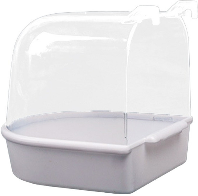 펫츠핸들러 앵무새 페럿 목욕실 행잉욕조 LY-210 라지 13 x 13 x 13.5 cm, 1개, 화이트