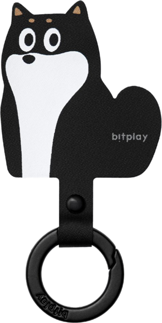bitplay 造型通用墊片 黑柴炭炭, 黑色, 1個