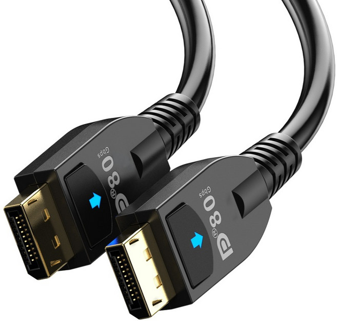 넥스트유 디포넥 D5 UHD16K DP v2.1 DP80 DP to DP 2.1 케이블, 1개, 2m