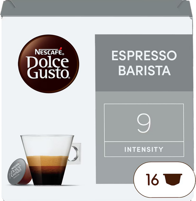 NESCAFE 雀巢咖啡 Dolce Gusto 多趣酷思 咖啡師濃縮咖啡膠囊, 6.5g, 16顆, 1盒