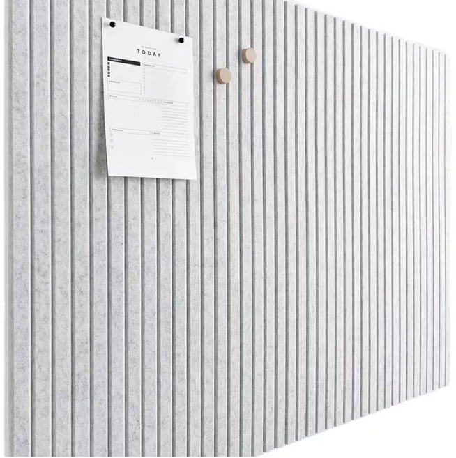 Delirium 牆面裝飾 直條紋 玄關門 隔音 吸音材 無痕黏貼式 300 x 300 x 9 mm, 淺灰色, 24個