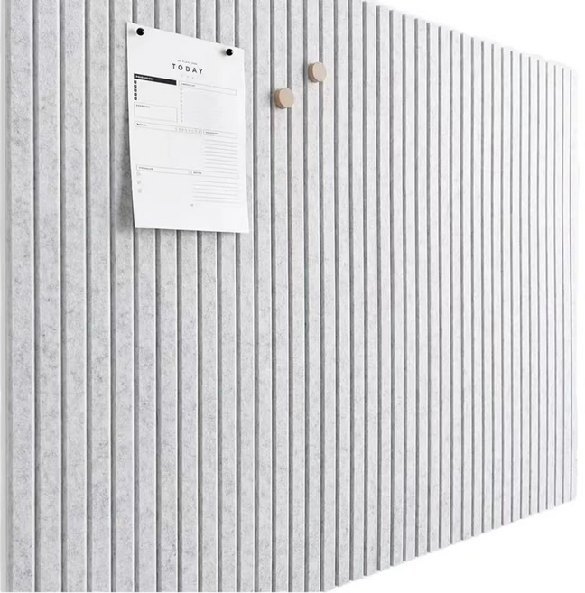 Delirium 牆面裝飾 直條紋 玄關門 隔音 吸音材 無痕黏貼式 300 x 300 x 9 mm, 淺灰色, 12個