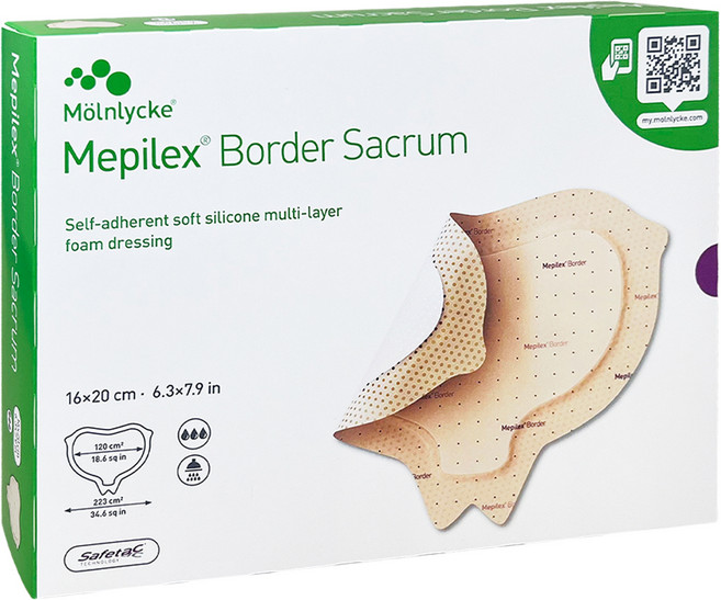 메피렉스 보더 세이크럼 실리콘 폼드레싱, 1개