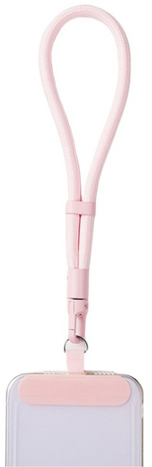 사인포스트 귀여운 캐릭터 핸드폰 스트랩 패드 연결 줄 손목걸이 20cm, 핑크, 1개