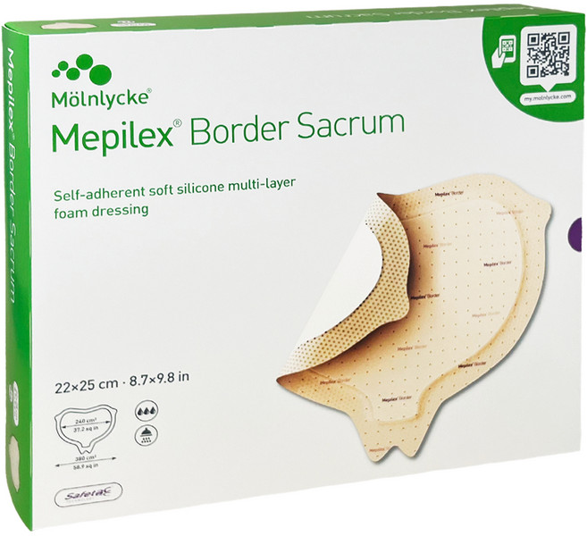 메피렉스 보더 세이크럼 실리콘 폼드레싱, 1개