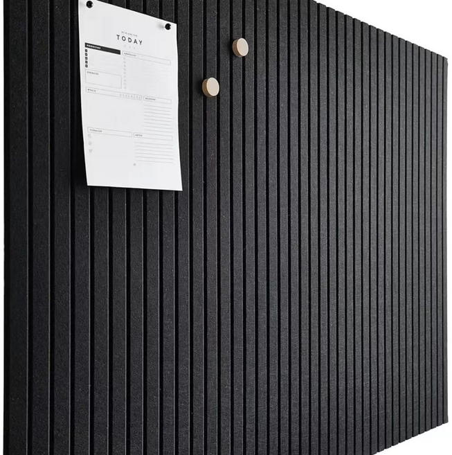 Delirium 牆面裝飾 直條紋 玄關門 隔音 吸音材 無痕 黏貼式 300 x 300 x 9 mm, 黑色, 12個